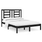vidaXL Massivholzbett Schwarz 120x190 cm vidaXL Massivholzbett Schwarz 120x190 cm
