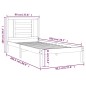 vidaXL Massivholzbett Kiefer 90x200 cm vidaXL Massivholzbett Kiefer 90x200 cm