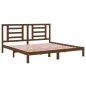vidaXL Massivholzbett Honigbraun Kiefer 200x200 cm vidaXL Massivholzbett Honigbraun Kiefer 200x200 cm