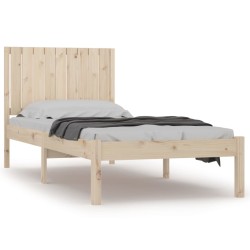 vidaXL Massivholzbett Kiefer 90x200 cm