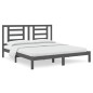 vidaXL Massivholzbett Grau 180x200 cm vidaXL Massivholzbett Grau 180x200 cm
