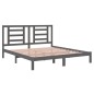 vidaXL Massivholzbett Grau 180x200 cm vidaXL Massivholzbett Grau 180x200 cm
