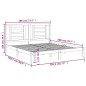 vidaXL Massivholzbett Grau 180x200 cm vidaXL Massivholzbett Grau 180x200 cm