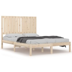 vidaXL Massivholzbett 120x190 cm