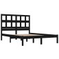 vidaXL Massivholzbett Schwarz Kiefer 150x200 cm vidaXL Massivholzbett Schwarz Kiefer 150x200 cm