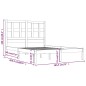 vidaXL Massivholzbett Schwarz 180x200 cm vidaXL Massivholzbett Schwarz 180x200 cm