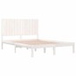 vidaXL Massivholzbett Weiß Kiefer 140x190 cm vidaXL Massivholzbett Weiß Kiefer 140x190 cm