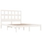 vidaXL Massivholzbett Weiß Kiefer 140x190 cm vidaXL Massivholzbett Weiß Kiefer 140x190 cm