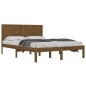 vidaXL Massivholzbett Honigbraun Kiefer 200x200 cm vidaXL Massivholzbett Honigbraun Kiefer 200x200 cm