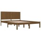 vidaXL Massivholzbett Honigbraun Kiefer 200x200 cm vidaXL Massivholzbett Honigbraun Kiefer 200x200 cm