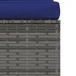 vidaXL 4-Sitzer-Sofa mit Kissen Grau Poly Rattan vidaXL 4-Sitzer-Sofa mit Kissen Grau Poly Rattan