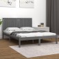 vidaXL Massivholzbett Grau 150x200 cm vidaXL Massivholzbett Grau 150x200 cm