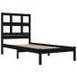vidaXL Massivholzbett Schwarz Kiefer 90x200 cm vidaXL Massivholzbett Schwarz Kiefer 90x200 cm