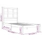 vidaXL Massivholzbett Honigbraun Kiefer 90x200 cm vidaXL Massivholzbett Honigbraun Kiefer 90x200 cm