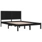 vidaXL Massivholzbett Schwarz 180x200 cm vidaXL Massivholzbett Schwarz 180x200 cm