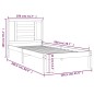 vidaXL Massivholzbett Kiefer 100x200 cm vidaXL Massivholzbett Kiefer 100x200 cm
