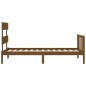 vidaXL Massivholzbett mit Kopfteil Honigbraun 90x200 cm vidaXL Massivholzbett mit Kopfteil Honigbraun 90x200 cm