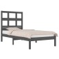 vidaXL Massivholzbett Grau Kiefer 90x190 cm vidaXL Massivholzbett Grau Kiefer 90x190 cm