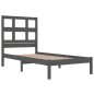 vidaXL Massivholzbett Grau Kiefer 90x190 cm vidaXL Massivholzbett Grau Kiefer 90x190 cm