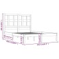 vidaXL Massivholzbett Kiefer 150x200 cm vidaXL Massivholzbett Kiefer 150x200 cm