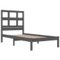vidaXL Massivholzbett Grau Kiefer 90x200 cm vidaXL Massivholzbett Grau Kiefer 90x200 cm