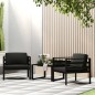 Einzelsofas 2 Stk. mit Kissen Aluminium Anthrazit Einzelsofas 2 Stk. mit Kissen Aluminium Anthrazit