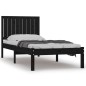 vidaXL Massivholzbett Schwarz Kiefer 90x190 cm vidaXL Massivholzbett Schwarz Kiefer 90x190 cm
