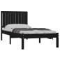 vidaXL Massivholzbett Schwarz Kiefer 90x190 cm vidaXL Massivholzbett Schwarz Kiefer 90x190 cm