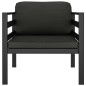 Einzelsofas 2 Stk. mit Kissen Aluminium Anthrazit Einzelsofas 2 Stk. mit Kissen Aluminium Anthrazit