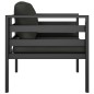 Einzelsofas 2 Stk. mit Kissen Aluminium Anthrazit Einzelsofas 2 Stk. mit Kissen Aluminium Anthrazit