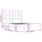 vidaXL Massivholzbett Kiefer 120x200 cm vidaXL Massivholzbett Kiefer 120x200 cm