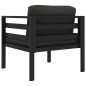 Einzelsofas 2 Stk. mit Kissen Aluminium Anthrazit Einzelsofas 2 Stk. mit Kissen Aluminium Anthrazit