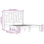 vidaXL Massivholzbett 120x190 cm vidaXL Massivholzbett 120x190 cm