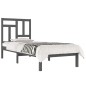 vidaXL Massivholzbett Grau Kiefer 90x190 cm vidaXL Massivholzbett Grau Kiefer 90x190 cm