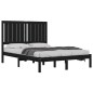 vidaXL Massivholzbett Schwarz 120x190 cm vidaXL Massivholzbett Schwarz 120x190 cm