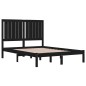 vidaXL Massivholzbett Schwarz 120x190 cm vidaXL Massivholzbett Schwarz 120x190 cm