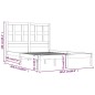 vidaXL Massivholzbett Weiß Kiefer 200x200 cm vidaXL Massivholzbett Weiß Kiefer 200x200 cm