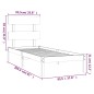 vidaXL Massivholzbett Weiß 90x200 cm vidaXL Massivholzbett Weiß 90x200 cm