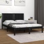 vidaXL Massivholzbett Schwarz Kiefer 160x200 cm vidaXL Massivholzbett Schwarz Kiefer 160x200 cm