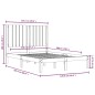 vidaXL Massivholzbett Kiefer 120x200 cm vidaXL Massivholzbett Kiefer 120x200 cm