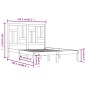vidaXL Massivholzbett Kiefer 150x200 cm vidaXL Massivholzbett Kiefer 150x200 cm
