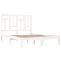 vidaXL Massivholzbett Weiß Kiefer 140x190 cm vidaXL Massivholzbett Weiß Kiefer 140x190 cm