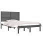 vidaXL Massivholzbett Grau 120x190 cm vidaXL Massivholzbett Grau 120x190 cm