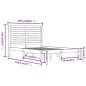 vidaXL Massivholzbett Grau 120x190 cm vidaXL Massivholzbett Grau 120x190 cm