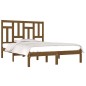 vidaXL Massivholzbett Honigbraun Kiefer 140x190 cm vidaXL Massivholzbett Honigbraun Kiefer 140x190 cm