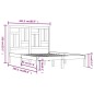vidaXL Massivholzbett Schwarz Kiefer 200x200 cm vidaXL Massivholzbett Schwarz Kiefer 200x200 cm