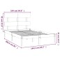 vidaXL Massivholzbett Weiß 160x200 cm vidaXL Massivholzbett Weiß 160x200 cm