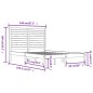 vidaXL Massivholzbett Grau 140x190 cm vidaXL Massivholzbett Grau 140x190 cm