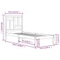 vidaXL Massivholzbett Kiefer 90x200 cm vidaXL Massivholzbett Kiefer 90x200 cm