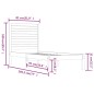 vidaXL Massivholzbett Honigbraun 75x190 cm vidaXL Massivholzbett Honigbraun 75x190 cm